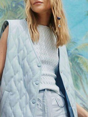 House of Sunny Women's Blue Backless Crop-top